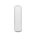 Zest Candle Zest Candle CPZ-112-24 2 x 6 in. White Pillar Candle -24pcs-Case - Bulk CPZ-112_24